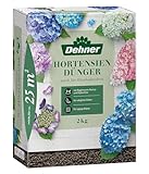 Dehner Hortensiedünger, hochwertiger Dünger für Laubgehölze, organisch-mineralischer NPK-Dünger, mit Spurennährstoffen, 2 kg, für ca. 25 qm, bunt
