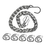 FONDOTIN 6 Stück Teiliges Metall Hängeband Langlebige Schwere Ketten für Pflanzkörbe Vogelhäuschen Laternen und Garten Deko Wetterfeste Stabile Aufhängung für Vielseitige Nutzung