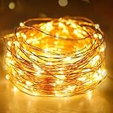 litogo Lichterkette Batterie Timer, 3M 30 LED Lichterkette Innen Wasserdicht Kupferdraht Fairy Lights, Lichterketten Batteriebetrieben (AA Batterie) für Party Weihnachten Hochzeit Deko, Warmweiß