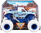 Monster Jam, Blue Thunder Monster Truck, detailreiches Metall-Spritzguss-Fahrzeug zum Spielen und Sammeln im Maßstab 1:24, Spielzeug für Kinder ab 3 Jahren