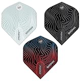 WINMAU Prism Alpha Solar Design Dart Flight Packs – 3 Sets pro Packung (9 Flights insgesamt) (einfarbig gemischt)