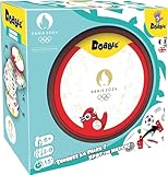 Asmodee - Dobble: Olympische Spiele Paris 2024 – Gesellschaftsspiele – Kartenspiele – Stimmungsspiele ab 6 Jahren – 2 bis 8 Spieler – französische Version