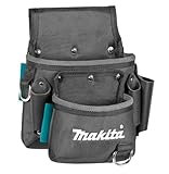 Makita E-15198 2-Fächer-Werkzeugtasche, für die Befestigung am Gürtel, Werkzeugtasche mit vielen Verstaumöglichkeiten, 260 x 145 x 270 mm (LxBxH)