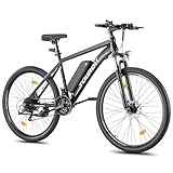 Touroll U1 E-Bikes, 26'/29' E Bike Herren Damen mit Abnehmbarer 36V 13Ah Akku, 250W Motor MTB, E-Mountainbike mit Profi 21-Gang, Elektrofahrrad Ausdauer 55-100KM, CST Off-Road-Reifen (26'')