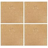 Wurmkompostierungsbehälter, Wurmdecke 4pcs 24x24in Jute Faser Easy Schneiden Wurmbehälter Decke zum Kompostieren mit Pull Ring Faltbarer Wurmdecke für Wurmfarm Wurmkompostierungsbehälter, Wurmfarm Ki