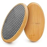 YISCOKO Fußfeile, Fußspa, Hornhautentferner, Fußschaber, harte Haut, Fußschrubber, Glas-Fußfeile für weiche und glatte Fersen, Pediküre-Werkzeuge für Reisen.