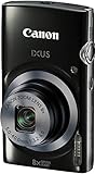 Canon IXUS 160 Digitalkamera (20 MP, 8-Fach optisch, Weitwinkel-Zoom, 16-Fach ZoomPlus, 6,8cm (2,7 Zoll) LCD-Display, HD-Movie 720p) schwarz