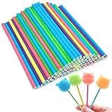 Alethron Cake Pop Stiele, 100 Stück Cake Pops aus Papier, 10 cm Lollipop Sticks Bunt Lolli Stiele für Süßigkeiten Cakepop Heimwerker Makramee Zubehör