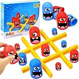 Yizemay Tic Tac Toe Spiel, 2 Spieler Brettspiele, Big Eat Small Game Eltern Kind Interaktion Kinder Spiele, Klassisches Familien Brettspiel, Interaktives Tischspiele für die Frühe Bildung (A)