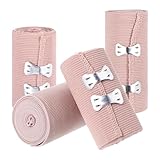 Healifty Sportbandage 4 stücke Elastische Medizinische Bandagen Wrap Kompressionsrolle mit Extra Metall Clips Sport Liefert (2 * 7,5 CM Breite und 2 * 10 CM Breite)