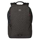 WENGER MX Light Laptop-Rucksack mit Tabletfach, Notebook bis 16 Zoll, Tablet bis 10 Zoll, 21 l, Damen Herren, Business Uni Schulen Reisen, Grau, 611642