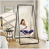 Hängesessel Gestell A-Form Metall Schaukelgestell 150kg Tragkraft Rostfrei mit Anti-Rutschfüßen Outdoor Lässig Entspannt Schaukelgestell für Balkon Garten Indoor & Outdoor