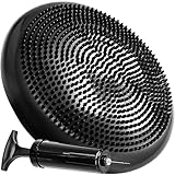Retoo Ballsitzkissen mit Pumpe, Balancekissen 33cm, Luftkissen Sitzkissen Rückenschmerzen, Stärkung der Muskulatur, Verbesserung der Körperhaltung, Büro Zuhause Fitness, Schwarz