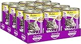 Whiskas Katzenfutter Nassfutter Adult 1+ mit Huhn in Gelee, 12 Dosen (12 x 400g)