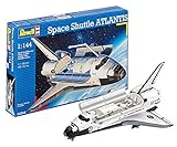 Revell 04544 Modellbausatz Flugzeug 1:144 - Space Shuttle Atlantis im Maßstab 1:144, Level 4, originalgetreue Nachbildung mit vielen Details, Raumfahrt, Weltraum, 04544