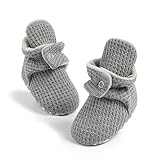 CENCIRILY Neugeborene Jungen Mädchen Schneestiefel Baby Weiche Winterschuhe Niedlich Fleece Socke Krabbelschuhe mit rutschfestem