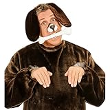 NET TOYS Haarreif Hunde Ohren Tierohren Kopfbügel braun Hundeohren Schlappohren Plüschohren