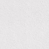 Rasch Tapete 126933 - Weiße Tapete aus Papier mit Struktur und Putz-Optik - 10,05m x 0,53m (LxB)
