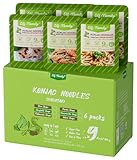 Elf-Family Premium 3+3 Sorten Probierpaket Konjak Nudeln 9kcal Low Carb/Keto/Instant Nudeln Shirataki/Kalorienarme/Vegan/Glutenfrei/Zuckerfrei -Spaghetti/Glasnudeln/Udon