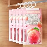 Kleiderschrank Feuchtigkeitsabsorber 5 Pack x 100g,Hänge-Luftentfeuchter Granulat mit Duft,Befreien Sie sich von Feuchtigkeit,Anti-Schimmel Entfeuchter,Moistureproof Desiccant Bag,für Bad/Schrank/Auto