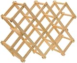 VIXPET Weinregal aus Holz - für 10 Flaschen - Flaschenregal - Faltbares Regal Mit diesem Weinregal haben Sie die Möglichkeit, Ihren Wein gut zu verstauen