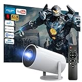 Beamer 4K 1080P Full HD Unterstützt Android 13, 2025 Upgraded Mini Beamer 5G WiFi 6 BT 5.3, Mini Projektor 4K Heimkino/Laptop/HDMI/USB/Auto Horizontal Trapezoid Correction