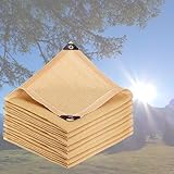 Sonnensegel Wasserdicht 3x4m, 4x5m, 6x8m, 8x8m, 8x10m - UV-Schutz 90% - Sonnenschutz im Freien für Garten, Terrasse, Deck, Pergola - Ideal für Sonnenschutz und Privatsphäre