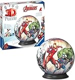 Ravensburger 3D Puzzle 11496 - Puzzle-Ball Avengers - dreidimensionaler Puzzleball für große und kleine Fans der Marvel Comics, Filme und Superhelden ab 6 Jahren