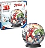 Ravensburger 3D Puzzle 11496 - Puzzle-Ball Avengers - 72 Teile - Puzzle-Ball für Superhelden und Marvel-Fans ab 6 Jahren