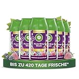 Air Wick Freshmatic Max Raumspray – Nachfüller für den Air Wick Freshmatic Max – Duft: Frosted Berry – 6 x 250 ml Nachfüller