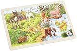 Goki 57890 - Einlegepuzzle - Tierkinder II