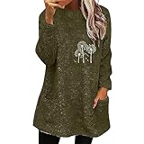 Fleece-Hoodies für Damen, einfarbig, Sweatshirt, Tops, lässig, doppelt flauschig, bedruckt, Kunst-Reißverschluss, Pullover, Sweatshirts, Mantel, Outwear für Camping, Outdoor, Reisen und Wandern, AG