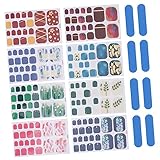 minkissy Nagel aufkleber Nägelaufkleber Kunstaufkleber für Zehennägel kreative zehennagelabziehbilder fingernägel aufkleber nagelkorrekturpflaster Nagelaufkleber Zehennagel Abziehbilder PVC