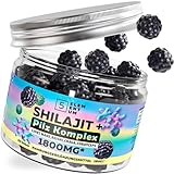 Natural Shilajit Gummies 1800MG - Premium Pilz-Komplex mit Löwenmähne, Reishi, Chaga & Cordyceps - Shilajit Himalaya