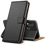 Hianjoo Hülle Kompatibel für Samsung Galaxy A20e, Handyhülle Tasche Premium Leder Flip Wallet Case Kompatibel für Samsung Galaxy A20e [Standfunktion/Kartenfächern/Magnetic Closure Snap], Schwarz