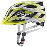 uvex air wing cc - leichter Allround-Helm für Damen und Herren - individuelle Größenanpassung - waschbare Innenausstattung - grey - lime matt - 56-60 cm