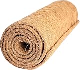 GOTVUGE Kokosfaser-Liner-Rolle 30 x 200 cm (12 x 80 Zoll) – Natürliche Pflanzkasteneinlagen, Reptilien-Bodenmatte, Hühner-Nistkasten-Pads & Schildkröten-Bett-Moosboden