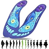 Wagxoey Magnetische Einlegesohlen, Magnetische Einlegesohlen Damen Herren Fußgewölbestütze Akupressur Einlegesohlen für Arbeitsschuhe, Einlagen Plattfuß und Verteilt Fußdruck Blau EU 40-43