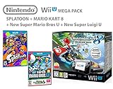 Nintendo Wii U Mario Kart 8 Konsolen Set + Splatoon + Mario&Luigi