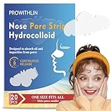 20 Stück Mitesserentferner Stripes - Hydrokolloid Pore Strips, Effektive Nasenstrips Mitesser zur Tiefenreinigung und Porenverkleinerung, Geeignet für Alle Hauttypen (Frauen und Männer)
