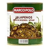 HYMOR GRÜNE JALAPENOS - 2x 1,5kg - eingelegte Jalapeno-Peperoni, feurig scharf im Geschmack, beliebt auf Pizza, in Aufläufen oder Salaten, Burger und natürlich im Kino Nachos mit Käsesoße