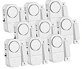 VisorTech Fenstersicherung: 9er-Set Mini-Tür- und Fensteralarme, 95 db, 2 Jahre Batterielaufzeit (Tür Fenster Alarm, Fensterarlarm, Wohnmobil Alarmanlage)