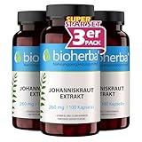 Johanniskraut Kapseln – 300 Stück mit 260 mg pflanzlicher Komplex mit Vitamin B6 von BIOHERBA PZN 17191352