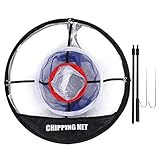 Golf Chipping Netz, Tragbares Nylon Netz Mesh Zusammenklappbares Golf Zubehör Strapazierfähige Bälle Auffangtasche Trainingszubehör Mit Einer Aufbewahrungstasche Golfliebhaber Innen Außenbereich