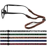 Qufiiry Brillenband, 5 Stück Adjustable Glasses Strap Sunglasses Lanyard Cord Non-Slip, Rutschfest Brillenschnur, Sportbrillenband mit guter Schweißabsorption für Männer und Frauen Sport(Farbe)