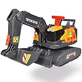 Dickie Toys 203725006 Volvo Spielzeug Bagger mit Gewichtserkennung, Spielzeugbagger erkennt 3 verschiedene Gewichtsstufen, bewegliche Schaufel und Schaufelarm, Licht & Sound, inkl. Batterien, 30 cm