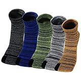 Flip Flop Tabi Socken für Herren: Japanische Socken mit Zwei Zehen Herren 2 Zehensocken Baumwolle Sneaker Lustig Bunt Geta Socken für Männer Größe 40-45 5 Paare