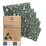 Bienenwachstücher für Lebensmittel I Wiederverwendbare Wachstücher I Beeswax Wrap I Bienenwachstuch I Frischhaltefolie wiederverwendbar I Plastikfreie Produkte I Wachstuch I Wachspapier Zero Waste