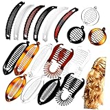 DECOMELODY 18 Bananen-haarnadeln Bananen-haarspangen Für Frauen Styling Bananenspangen Für Vintage Bananenclip Schildkröten-bananenclip Haarklammer Plastik
