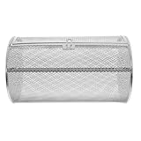 jojofuny Elektroofen Grillkorb Edelstahl 180X300mm Drehbar für Nüsse Gemüse BBQ Rösterkorb Vielseitig Verwendbar